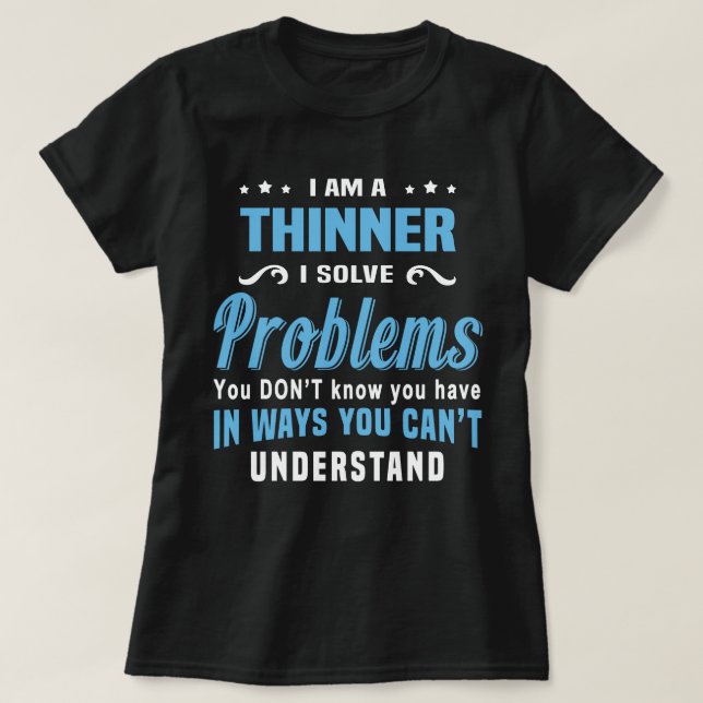 Camiseta Más delgado (Diseño del anverso)