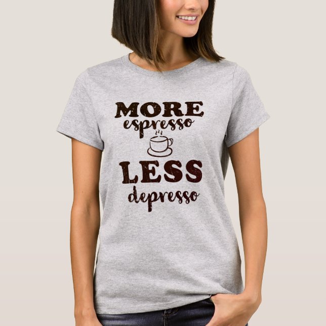Camiseta Más depreso menos (Anverso)
