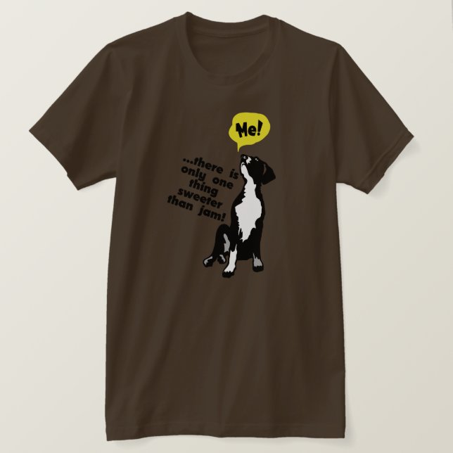 Camiseta Más dulce que la mermelada (Anverso del diseño)