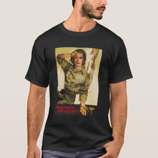 Camiseta Más Enfermeras Militares Enfermeras Propaganda Ww2
