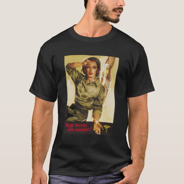 Camiseta Más Enfermeras Militares Enfermeras Propaganda Ww2 (Anverso)