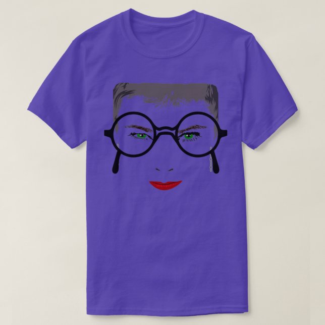 Camiseta Más Es Menos La Bore Iris Apfel Fashionista (Diseño del anverso)