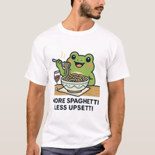 Camiseta Más Espaguetis, Menos Desorden – Humor Divertido d