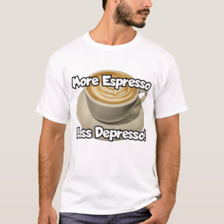 Camiseta Más espresso, menos depresso