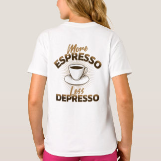 Camiseta Más Espresso Menos Depresso – Diseño de cita de ca