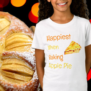 Camiseta Más feliz al hornear Apple Pie