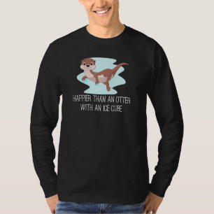 Camiseta Más Feliz Que Un Mantequilla Con Un Cubo De Hielo