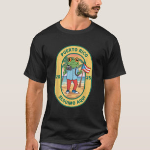 Camiseta Más Fotos Puerto Rico Bandera Ricán Divertido Sapo