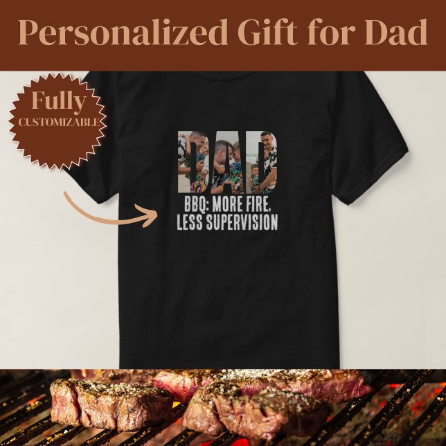 Camiseta Más Fuego Papá BBQ (More Fire Dad BBQ)