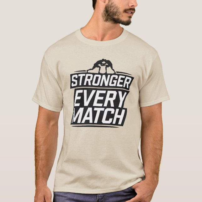 Camiseta Más fuerte cada coincidencia (Anverso)