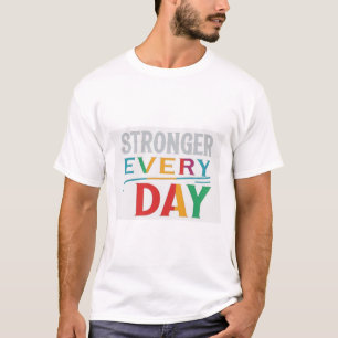 Camiseta Más fuerte cada día