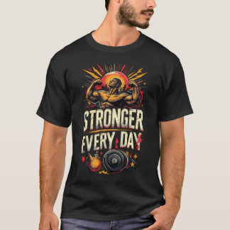 Camiseta Más fuerte cada día