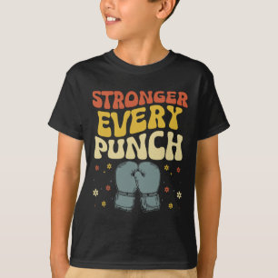 Camiseta Más Fuerte Cada Puñetazo Kickboxing Kickbox Kickbo