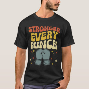Camiseta Más fuerte con cada golpe Kickboxing Kickbox Kickb