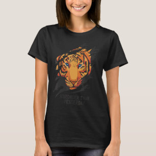 Camiseta Más fuerte que ayer el tigre salvaje de Bengala