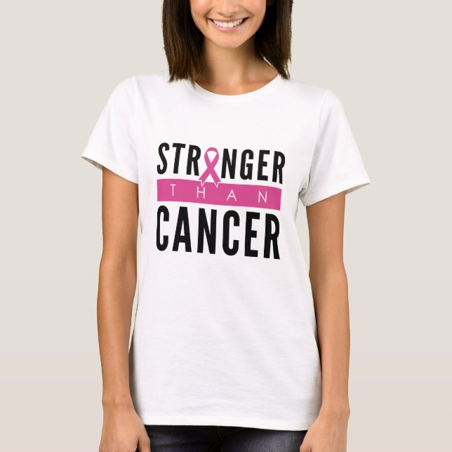 Camiseta Más fuerte que el cáncer (Anverso)