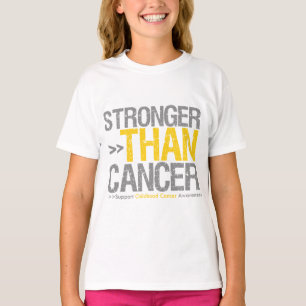 Camiseta Más fuerte que el cáncer - cáncer de la niñez