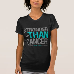 Camiseta Más fuerte que el cáncer - cáncer de tiroides