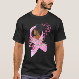 Camiseta Más fuerte que el cáncer de mama Chica fuerte Awa