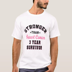 Camiseta Más fuerte que el cáncer de mama Superviviente de
