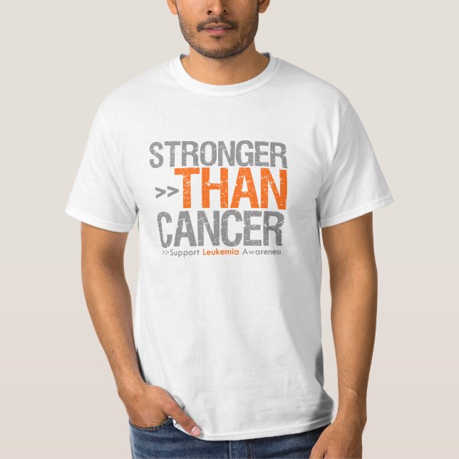 Camiseta Más Fuerte Que El Cáncer - Leucemia (Anverso)
