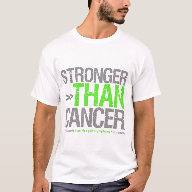 Camiseta Más fuerte que el cáncer - Linfoma no-Hodgkin (Anverso)