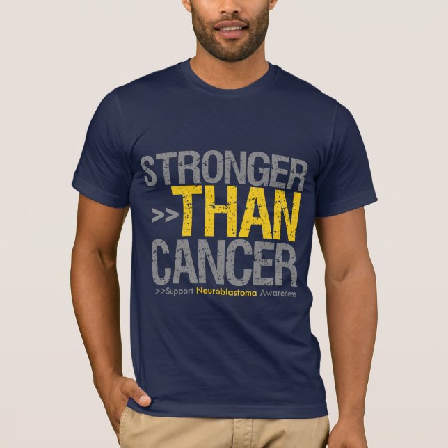 Camiseta Más fuerte que el cáncer - Neuroblastoma (Anverso)