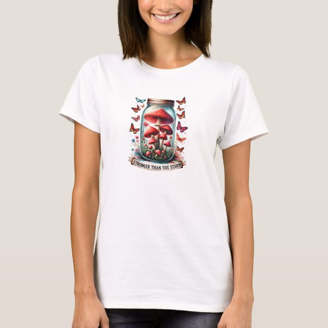 Camiseta Más fuerte que la motivación de las setas de la to (Anverso)