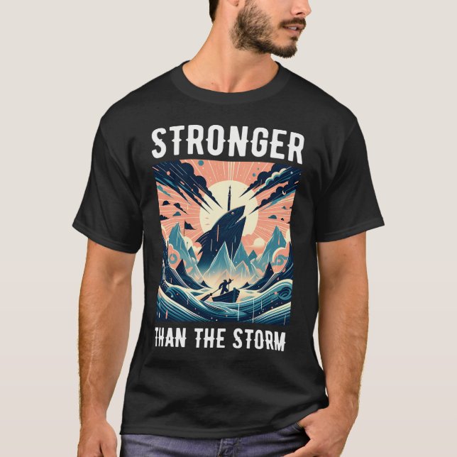 Camiseta Más fuerte que la tormenta (Anverso)