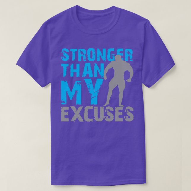 Camiseta Más fuerte que mis excusas (Diseño del anverso)
