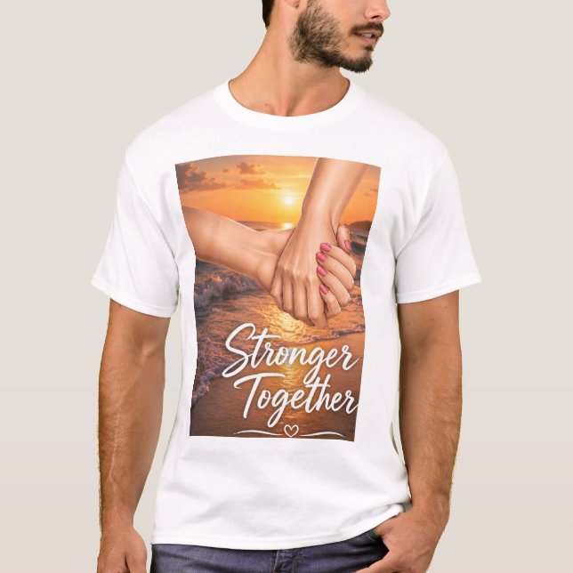 Camiseta Más Fuertes Juntos (Anverso)