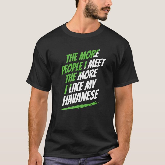 Camiseta Más gente con la que conozco a un perro gracioso d (Anverso)