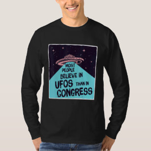 Camiseta Más Gente Cree En Ufos Que En El Congreso Uap 1