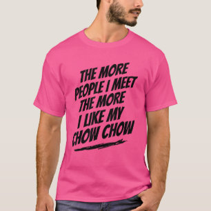 Camiseta Más gente que conozco a Chow Chow Funny Perg Lover
