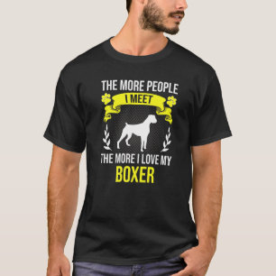 Camiseta Más gente que conozco más me encanta el perro de