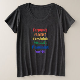 camiseta "más grande" de orgullo feminista
