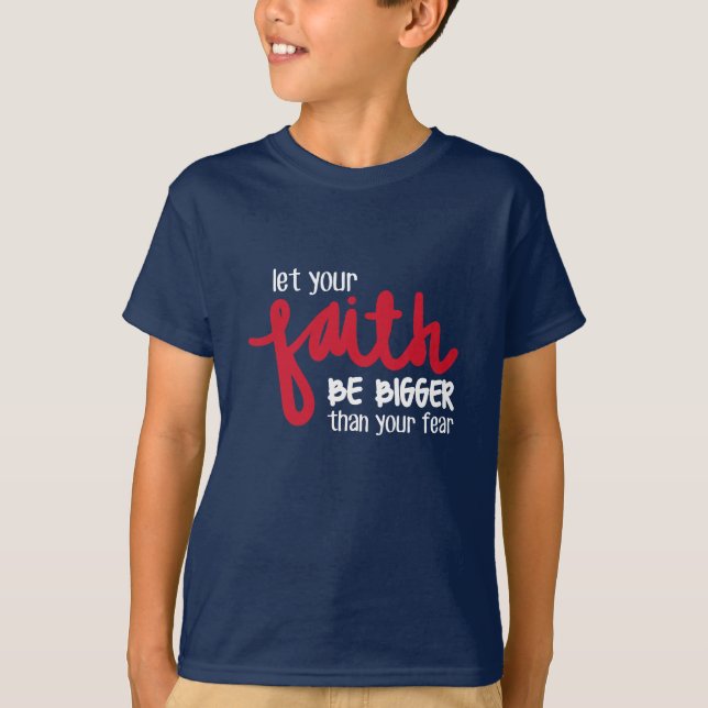 Camiseta Más grande que tu miedo (Anverso)