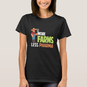 Camiseta Más Granjas Menos El Gorra Y Agricultor De Pharma 