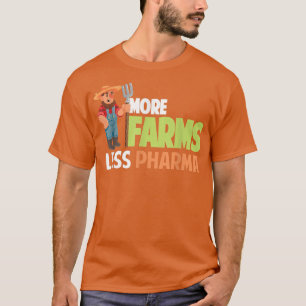 Camiseta Más granjas menos Gorra y agricultor de Pharma