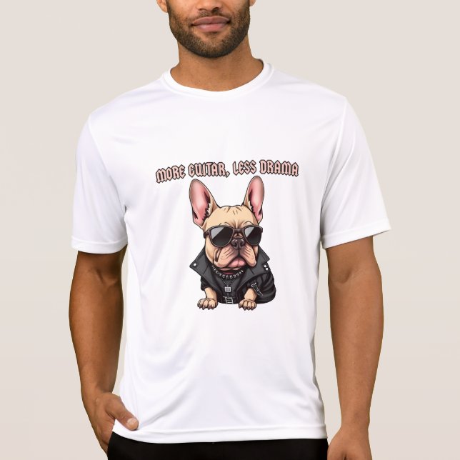 Camiseta Más guitarra, menos drama (Anverso)