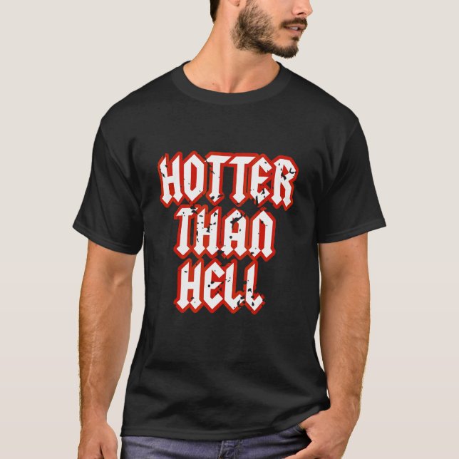 Camiseta Más Hotter Que Hell Gothic Hot Bonito Chica Grunge (Anverso)