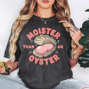 Camiseta Más Húmedo Que Una Ostra Chiste Divertido De Comid