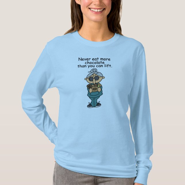 Camiseta Más humor de chocolate (Anverso)