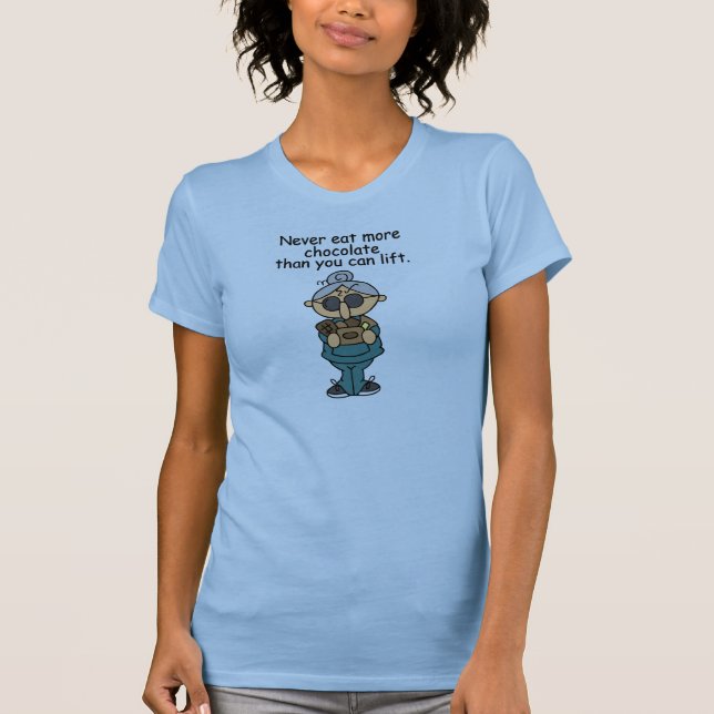Camiseta Más humor de chocolate (Anverso)