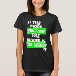 Camiseta Más información conoce la carrera de tasas de nego