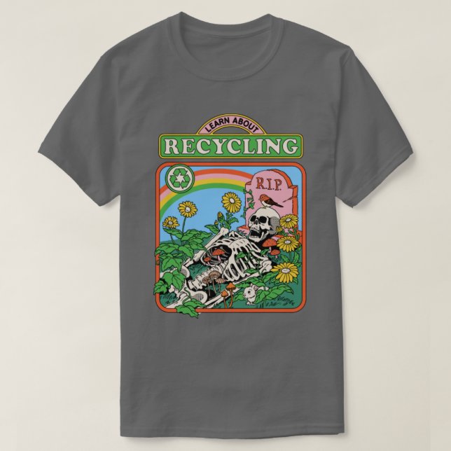 Camiseta Más información sobre el reciclaje (Diseño del anverso)