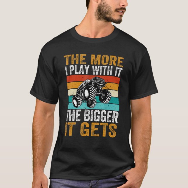 Camiseta Más juego con él, más grande se convierte en un vi (Anverso)