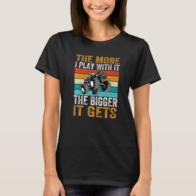 Camiseta Más juego con él, más grande se convierte en un vi (Anverso)