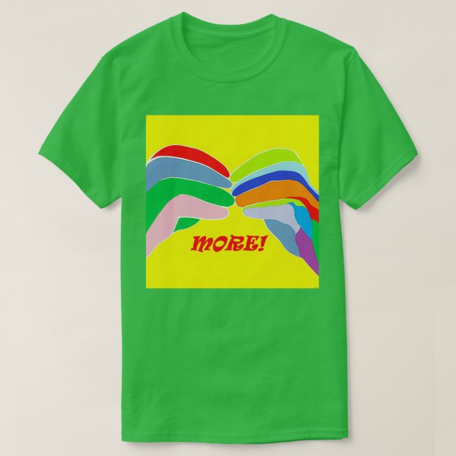 Camiseta MÁS lenguaje de Rótulo americano (Diseño del anverso)