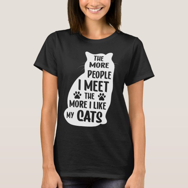 Camiseta Más me gusta mi gato (Anverso)